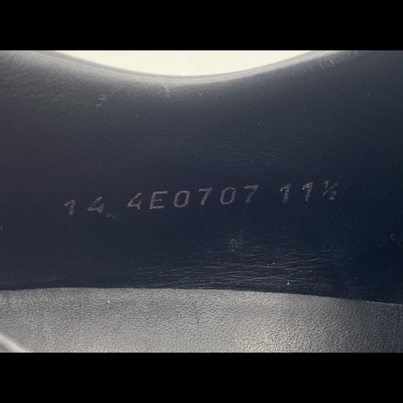 Mens Black Leather Prada Shoes 11-1/2 - Picture 11 of 16